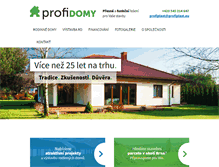 Tablet Screenshot of profi-domy.cz
